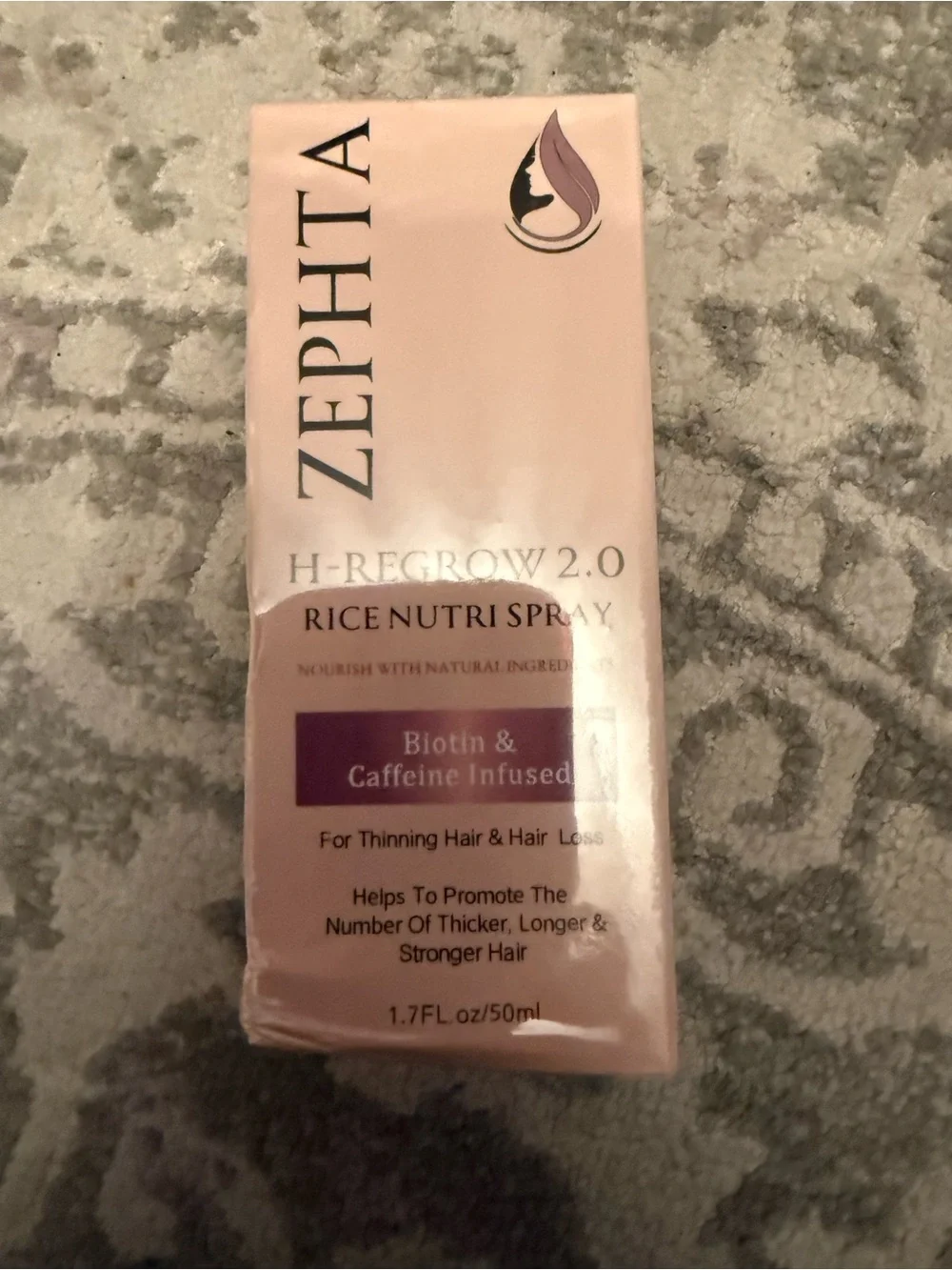 ZEPHTA H-Regrow 2.0 Rice Nutri Spray. 4 Pack! 1.7 oz each. Thinning & Hair Loss.